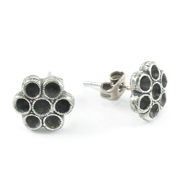  18pp Flower Stud earring bases