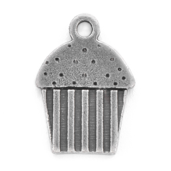 Cupcake Charm with top loop