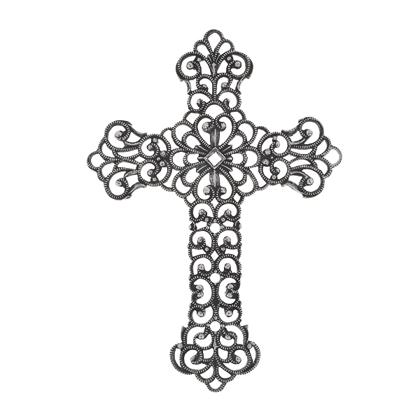 51.3x36.3mm Stamping metal filigree cross - 2pcs pack