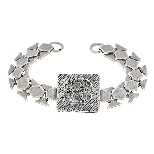 12x12mm Square honeycomb chain bracelet base