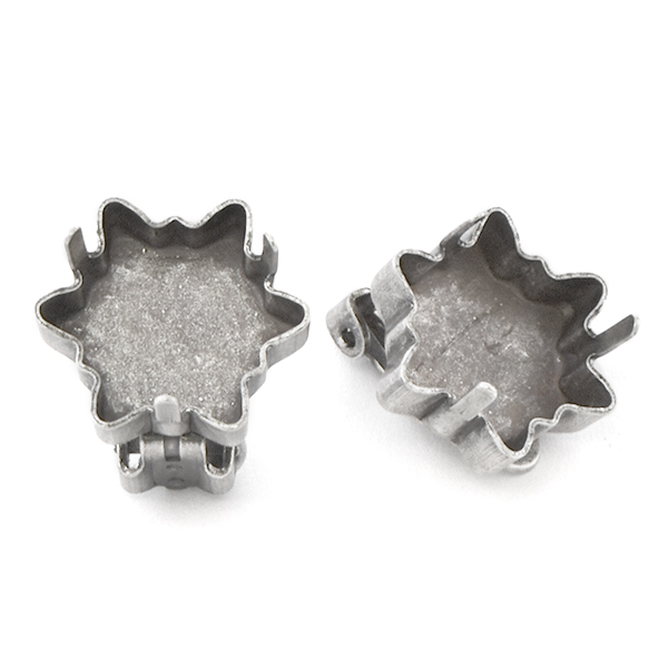 18mm Edelweiss Clip-on Earring base