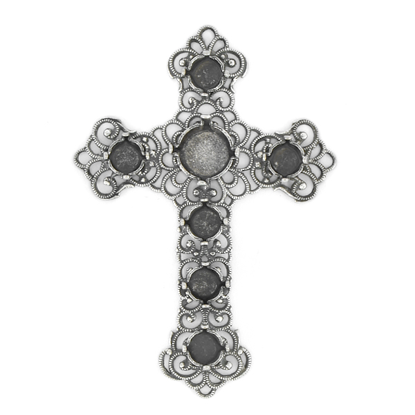 24ss, 39ss Filigree Cross Pendant base