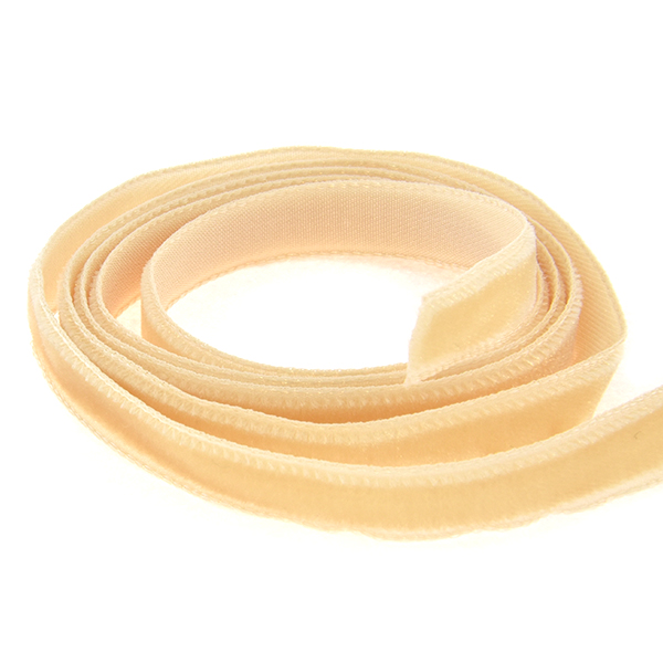 8.5-10mm Velour Ribbon Beige color - 2 meters