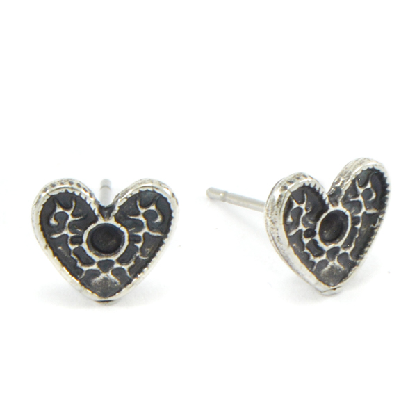 14pp Heart Stud Earring base