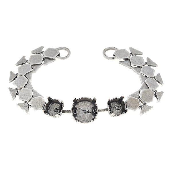 39ss, 12mm Rivoli honeycomb chain bracelet base