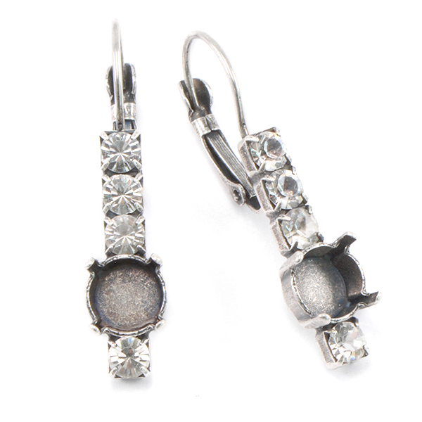 39ss, 32pp rhinestones Hanging earring base