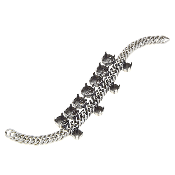 29ss, 39ss Double curb chain bracelet