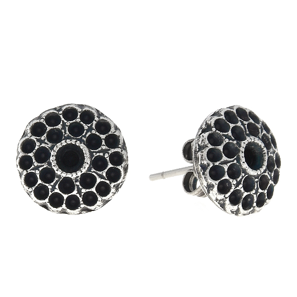 8pp, 24pp Metal Casting element on Stud Earring bases