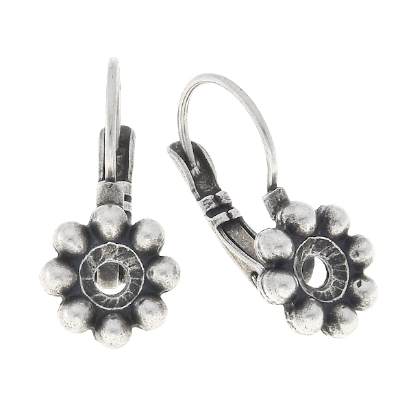 24ss/29ss Balls flower Lever back earring base