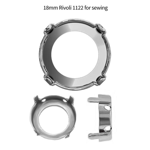 18mm Rivoli 1122 Sew-on stone settings