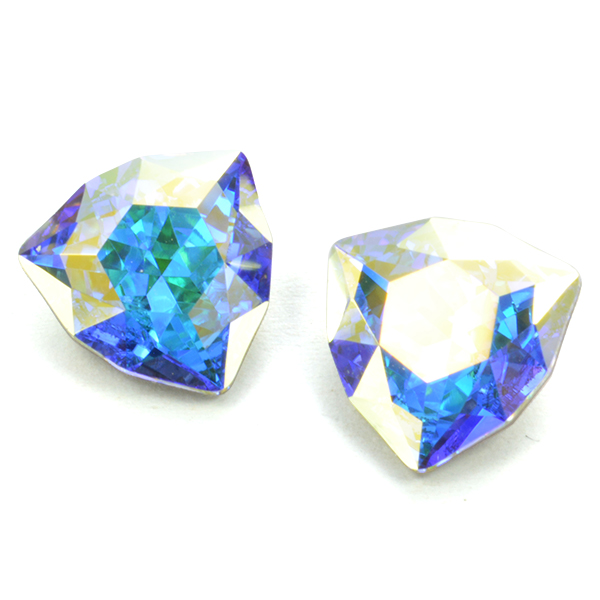 Swarovski 4706 Trilliant Fancy Crystal AB color 12mm