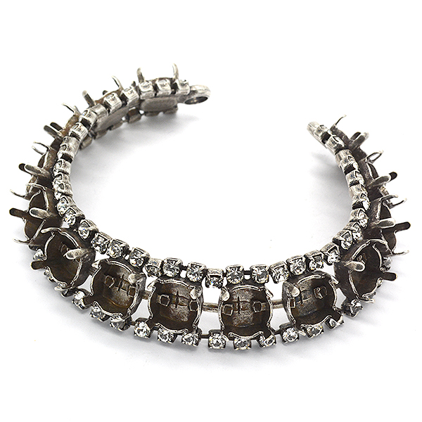 39ss bracelet base with rhinestone