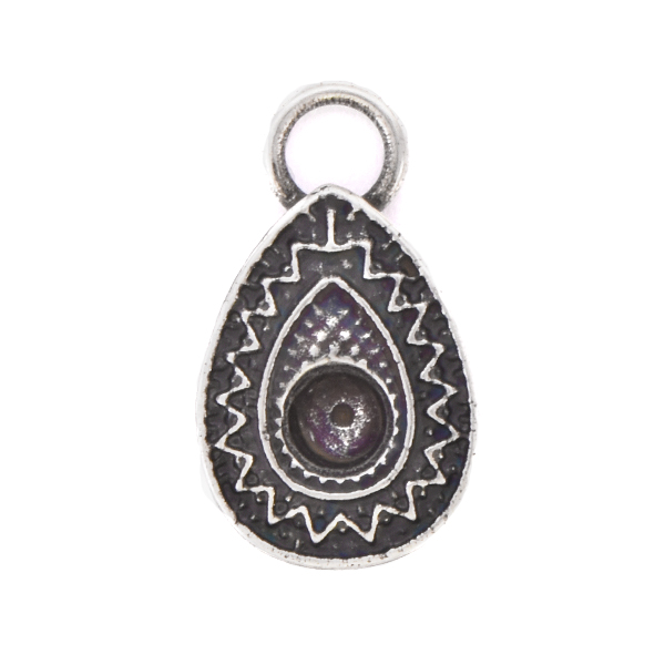 32pp Metal Teardrop Charm with top loop 