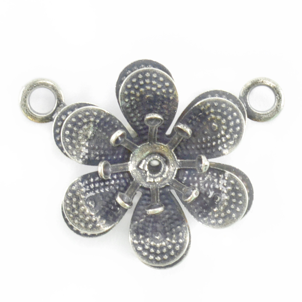 29ss Flower Pendant base with Two side loops