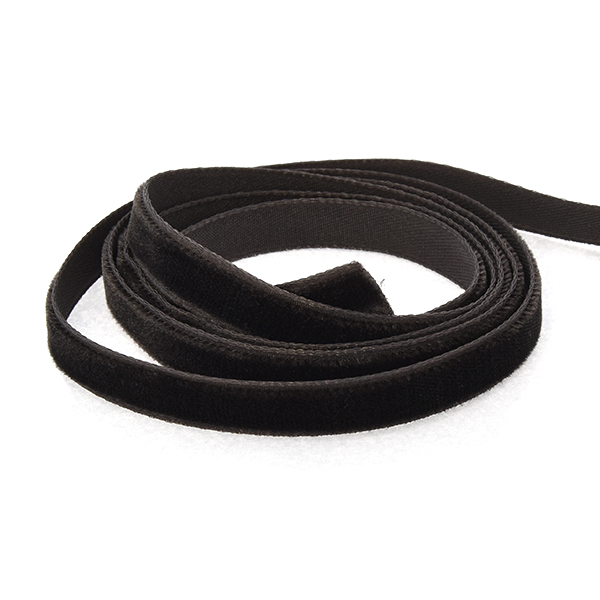 8.5-10mm Velour Ribbon Dark Brown color - 2 meters