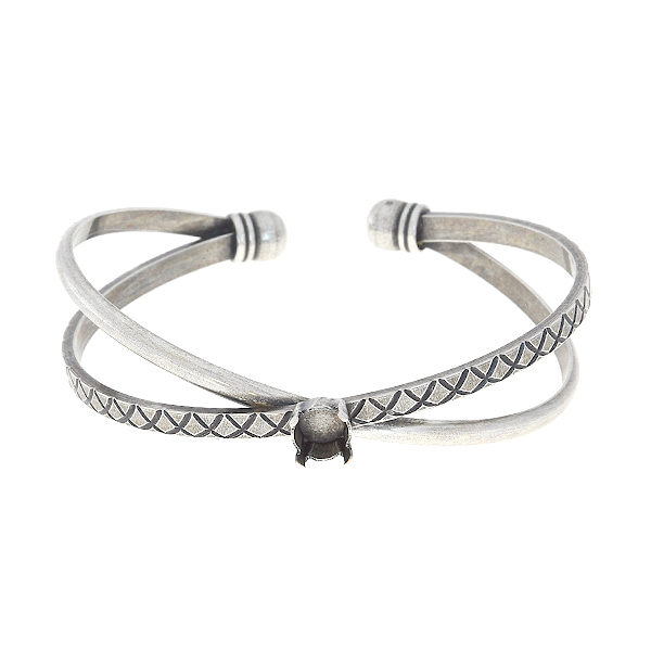 29ss X-Shaped double cuff bangle bracelet