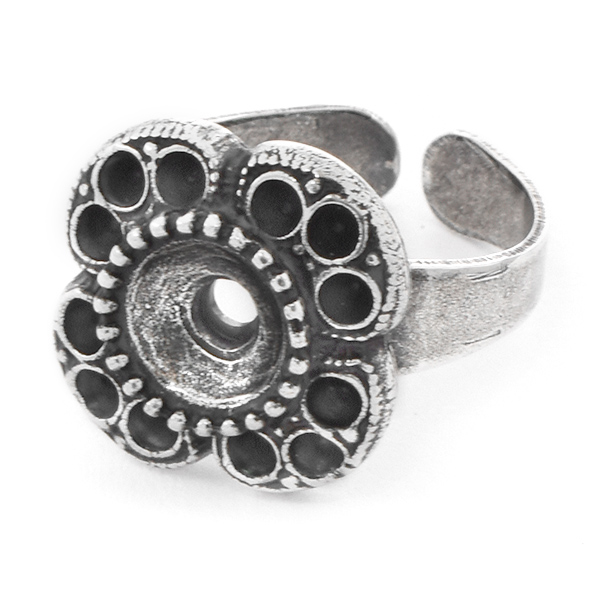 14pp, 39ss Flower Adjustable Ring base