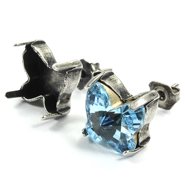 Butterfly 10mm 4748 stud earring base