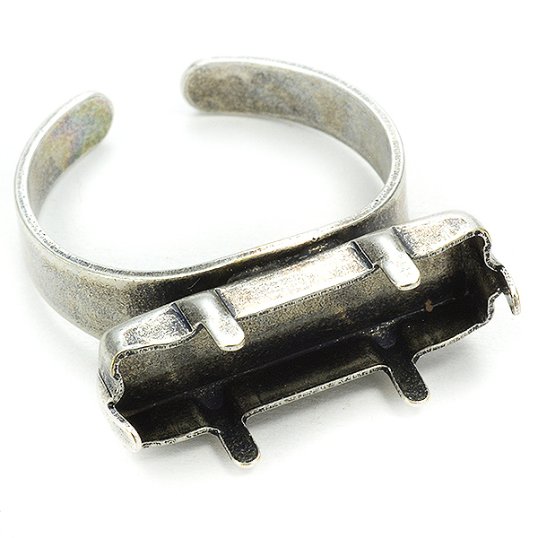 21-7mm Baguette Horizontal ring base 4547