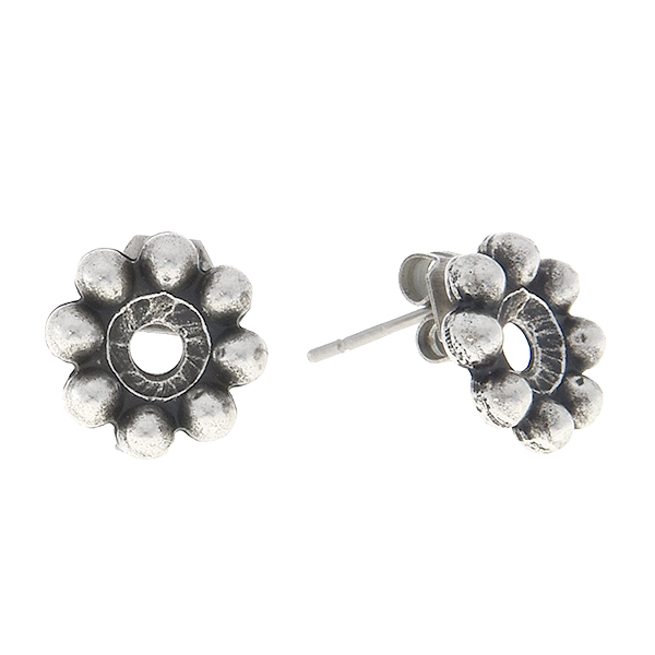 24ss/29ss Balls flower stud earring base