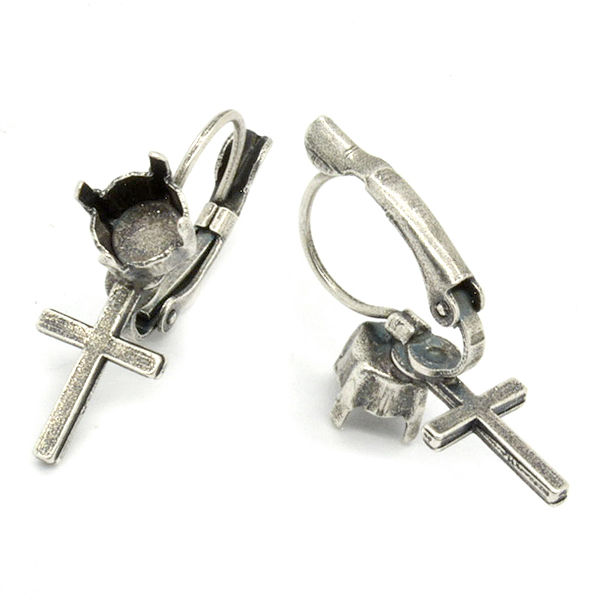 29ss Cross Lever back Earring base