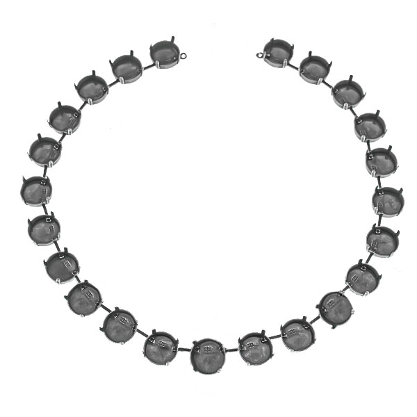 14mm Rivoli 1122 Necklace base with 23 settings 