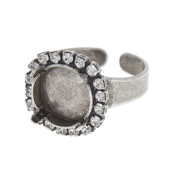 12mm Rivoli Ring base with Rhinestones