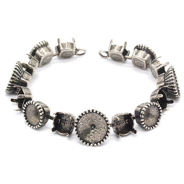 39ss Bracelet base with 8mm and 10mm Rivoli elements