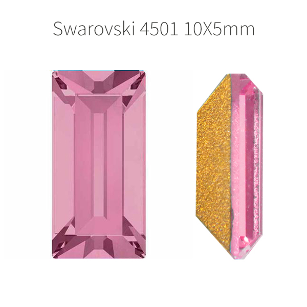 Swarovski 4501 10x5mm Vintage Rose color