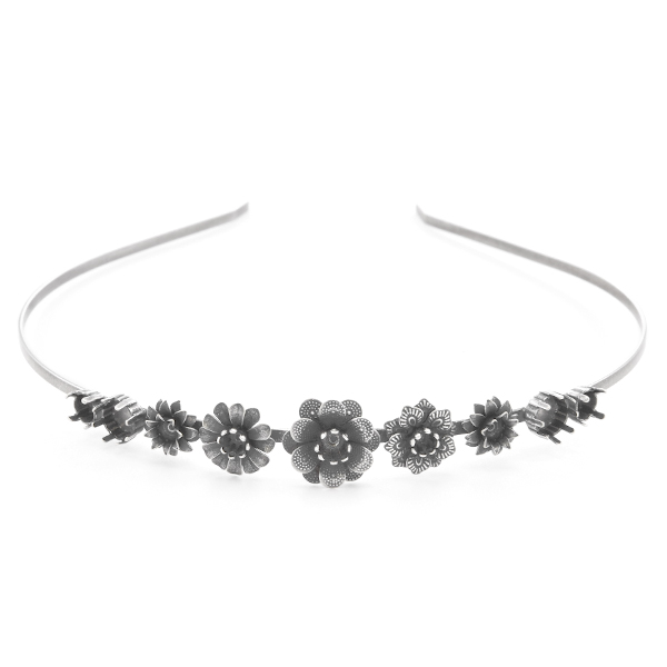 24ss, 29ss, 39ss Metal Flowers Hair Hoop