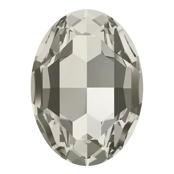 Swarovski 30x22mm Oval 4127 Silver Shade color