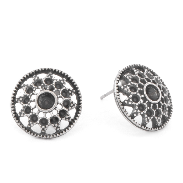 8pp, 32pp Stud Round Earring base