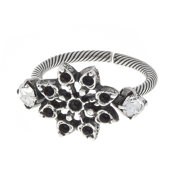 14pp and 32pp Rhinestone adjustable thin ring base