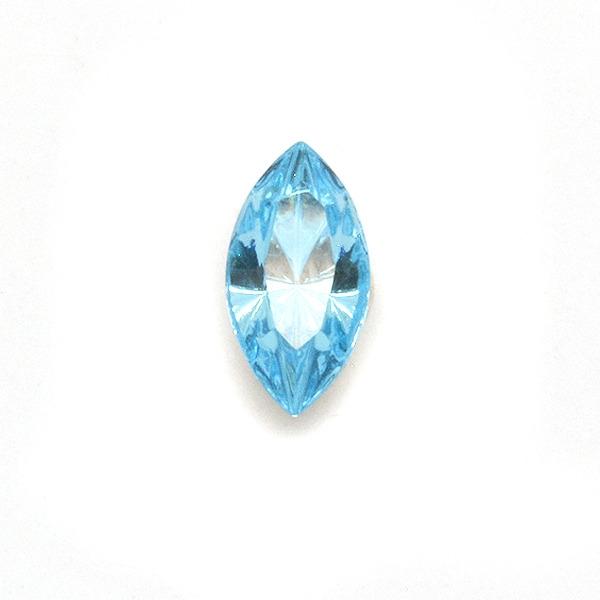 Swarovski 10X5mm Navette 4228 Table cut Aquamarine Color 