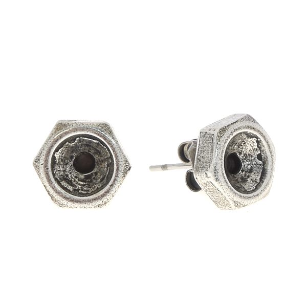 29ss Screw nut stud earring base