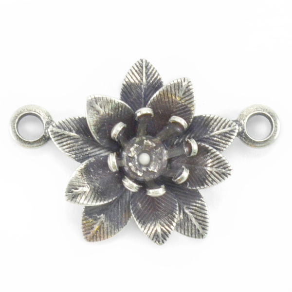 29ss Flower Pendant base with Two side loops