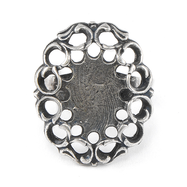 13x18mm Oval Adjustable ring base