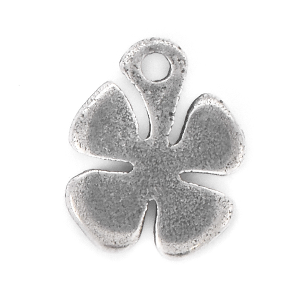 Clover Metal Charm with top loop 