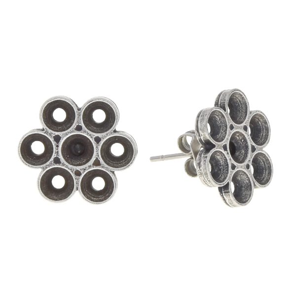 32pp Flower stud earring bases