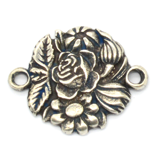 Flowers metal casting pendant base 