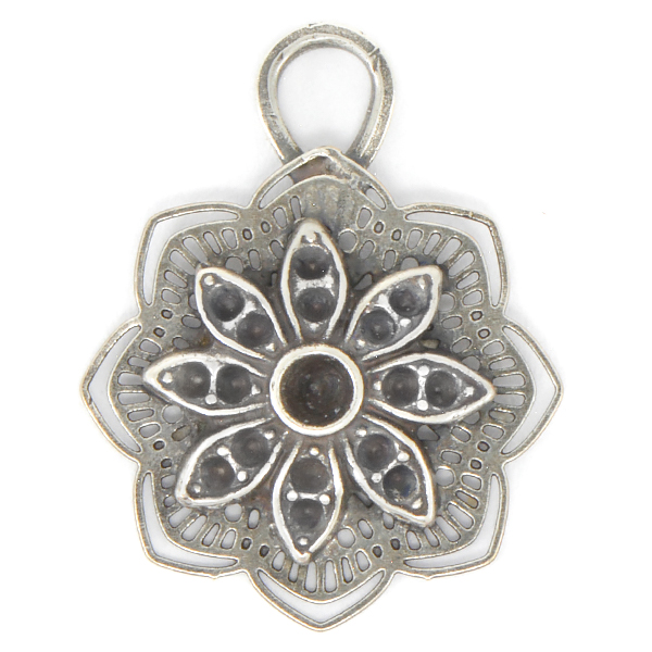 24pp, 14pp Laser cut Pendant base with Flower element