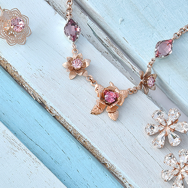 Flowers are such a colorful, beautiful thing. It's no wonder it is an overall shape seen in jewelry designs. Take a look at Cup Chain's vast collection of flower-themed jewelry bases and crystals for jewelry DIY.