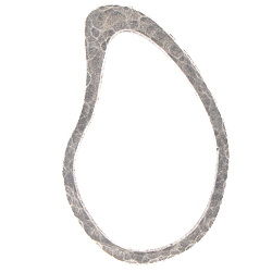 Hammered asymmetric Oval shape Set