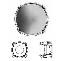 Settings for 8mm/39ss 1088 round Chaton crystals
