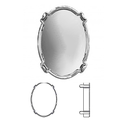 Settings for 4120 Oval fancy stone